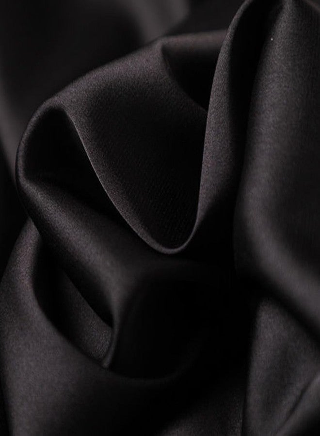 FONYVE Silk Head Scarf for Women Satin Neck Scarves Square Solid Hair Bandana Headband 27.5" - Image 2